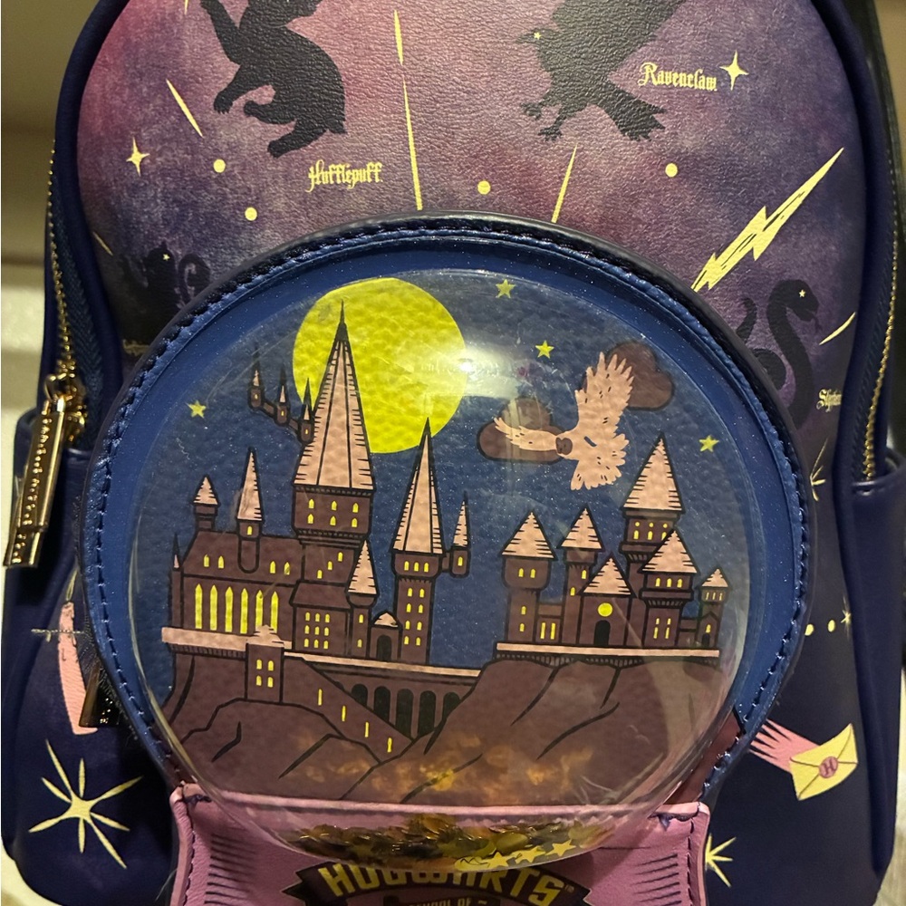 Purple Hogwarts Mini Backpack